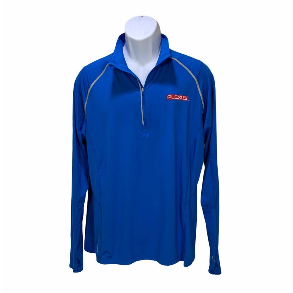 Ogio Womens Endurance Jacket Size 2XL Blue 1/4 Zip Long Sleeve Activewear